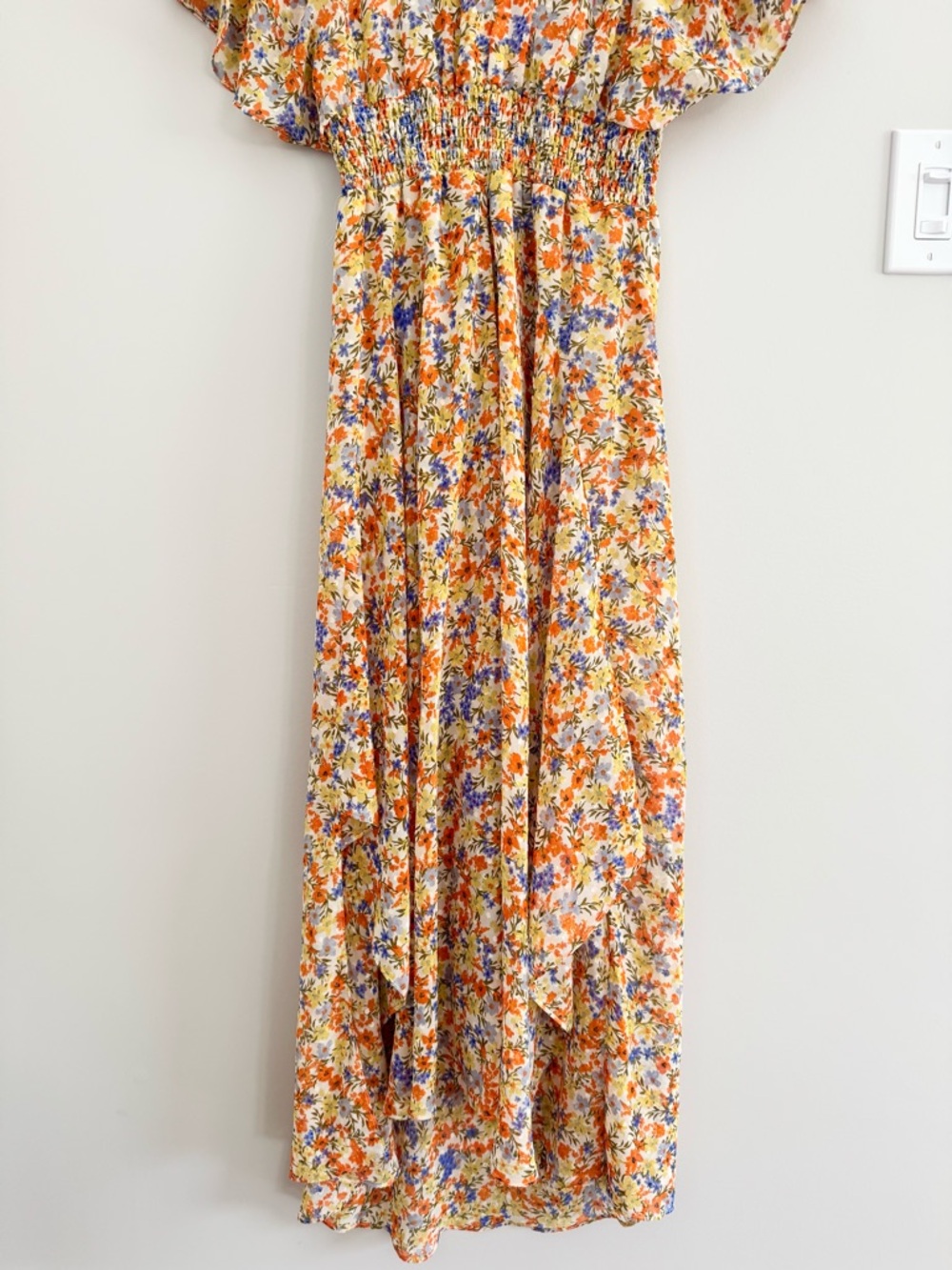 ASTR The Label Sophronia Floral Maxi Dress - Flutter Sleeve Garden Party M - Picture 7 of 16